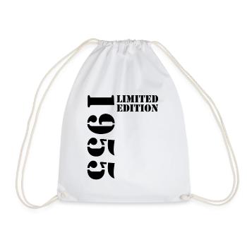 1955 Limited Edition Birthday Gift Wife Husband - Drawstring Bag - white - Front