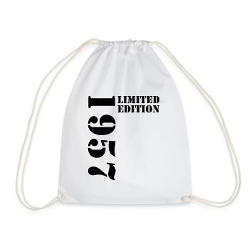 1957 édition limitée anniversaire cadeau femme mari - Sac de sport léger - blanc - Devant