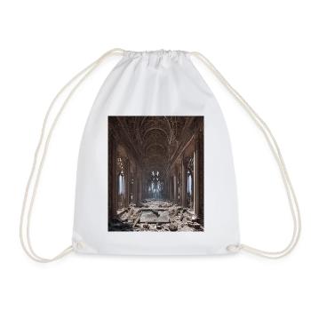 Greek Mythology Temple Ruins Greece - Drawstring Bag - white - Front