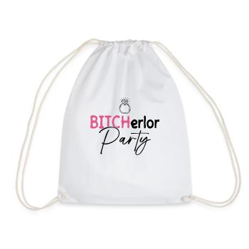 Bitcherlor Party - Bride Bachelorette Party - Drawstring Bag - white - Front