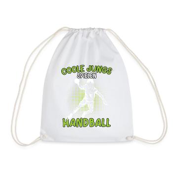 Coole Jungs spielen Handball Handballer - Turnbeutel - Weiß - Vorne