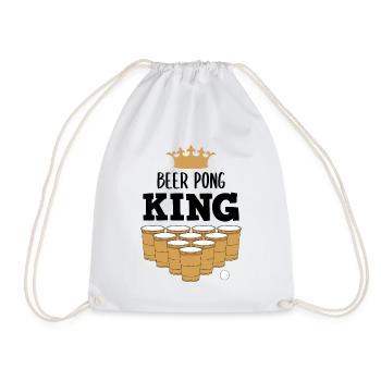 Beer Pong King Beer Pong Cadeau amusant - Sac de sport léger - blanc - Devant