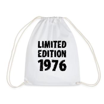 1976 Limited Edition Birthday Gift Wife Husband - Drawstring Bag - white - Front