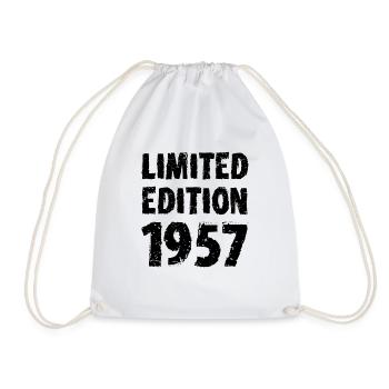 1957 édition limitée anniversaire cadeau femme mari - Sac de sport léger - blanc - Devant