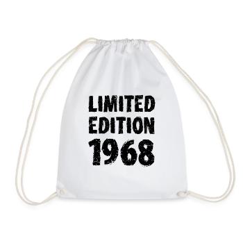 1968 Limited Edition Birthday Gift Wife Husband - Drawstring Bag - white - Front