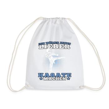 Lieber Karate Karateka asiatischer Kampfsport - Turnbeutel - Weiß - Vorne
