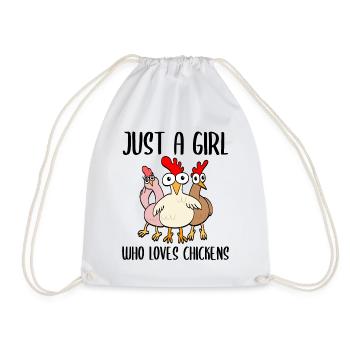 Drôles de poulets Amateurs de poulet disant cadeau - Sac de sport léger - blanc - Devant