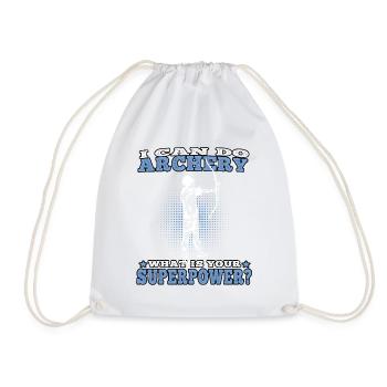 I can do Archery Archery Archer - Drawstring Bag - white - Front