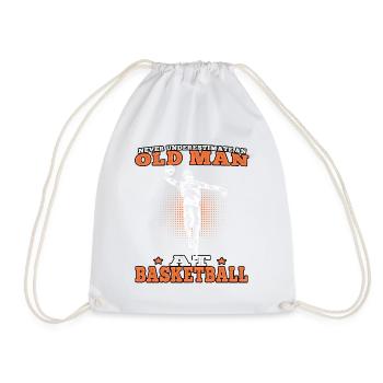 Old Man Basketball Basketteur - Sac de sport léger - blanc - Devant