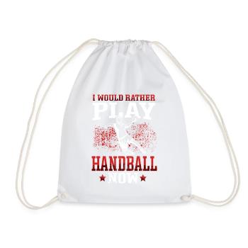 préfère jouer au handball Joueur de handball - Sac de sport léger - blanc - Devant