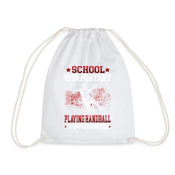 préfère jouer au handball Joueur de handball - Sac de sport léger - blanc - Devant