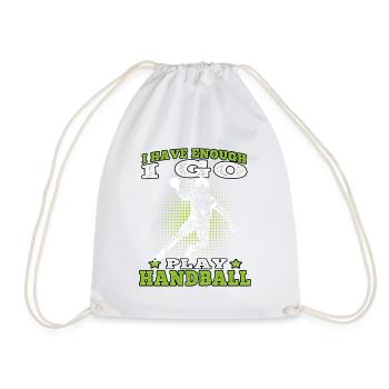 Je vais jouer Handball Handball Player Handball Player - Sac de sport léger - blanc - Devant