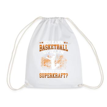 Ich kann Basketball spielen Basketballer - Turnbeutel - Weiß - Vorne