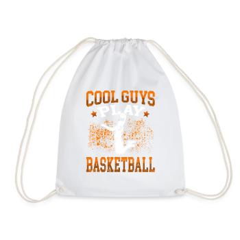 Les gars cool jouent au basket-ball - Sac de sport léger - blanc - Devant