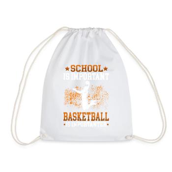 Le basketball est un joueur de basket-ball important - Sac de sport léger - blanc - Devant