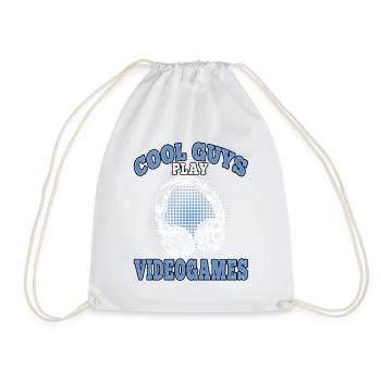 Les gars cool jouent aux jeux vidéo Gamer Gaming Gamers - Sac de sport léger - blanc - Devant
