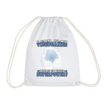 Je peux jouer jeux vidéo joueurs joueurs - Sac de sport léger - blanc - Devant