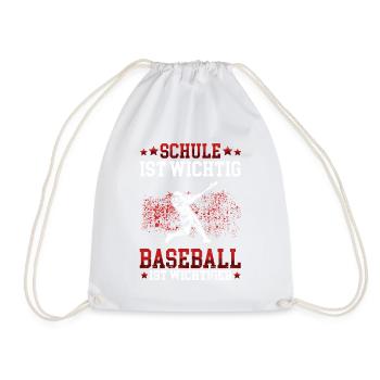 Baseball ist wichtiger Baseballer Baseballspieler - Turnbeutel - Weiß - Vorne
