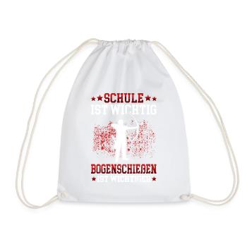 Bogenschießen wichtiger Bogenschütze Bogenschützen - Turnbeutel - Weiß - Vorne