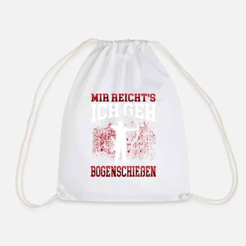 Ich geh Bogenschießen Bogenschütze Bogenschützen - Turnbeutel - Weiß