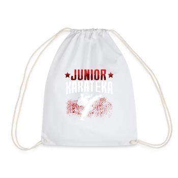 Karate Junior Karateka Asian Martial Arts - Drawstring Bag - white - Front