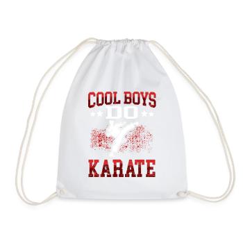 Cool Guys Karaté Karatéka Arts Martiaux Asiatiques - Sac de sport léger - blanc - Devant