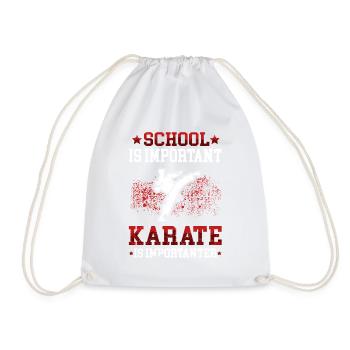 Karate of important karateka Asian martial arts - Drawstring Bag - white - Front