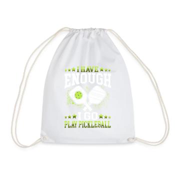 Je vais jouer au pickle ball - Sac de sport léger - blanc - Devant