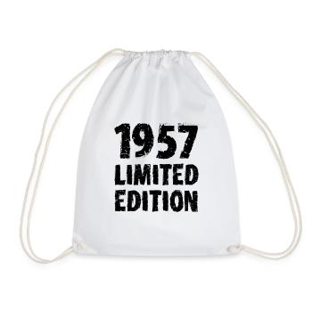1957 édition limitée anniversaire cadeau femme mari - Sac de sport léger - blanc - Devant