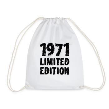 1971 édition limitée anniversaire cadeau femme mari - Sac de sport léger - blanc - Devant