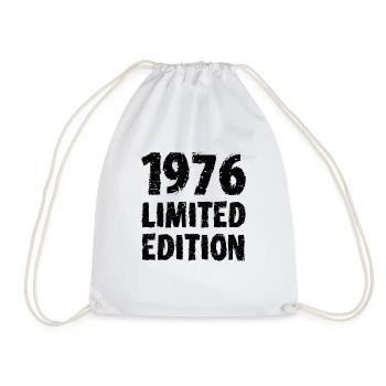1976 Limited Edition Birthday Gift Wife Husband - Drawstring Bag - white - Front