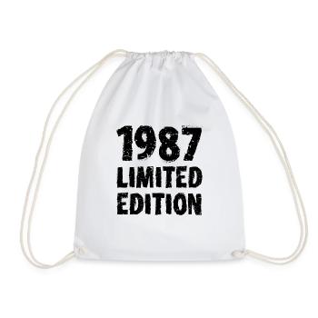 1987 édition limitée anniversaire cadeau femme mari - Sac de sport léger - blanc - Devant