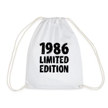 1986 édition limitée anniversaire cadeau femme mari - Sac de sport léger - blanc - Devant
