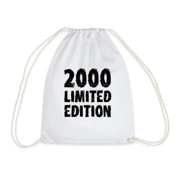 2000 Limited Edition Birthday Gift Wife Husband - Drawstring Bag - white - Front