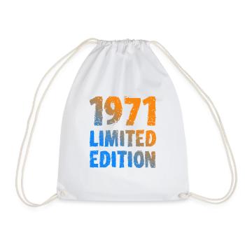 1971 édition limitée anniversaire cadeau femme mari - Sac de sport léger - blanc - Devant