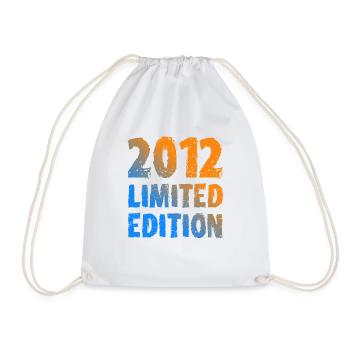 2012 Limited Edition Birthday Gift Wife Husband - Drawstring Bag - white - Front