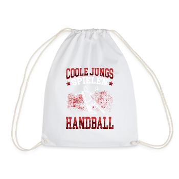 Coole Jungs spielen Handball Handballer - Turnbeutel - Weiß - Vorne