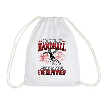 Je peux jouer Handball Handball Player Handball Player - Sac de sport léger - blanc - Devant