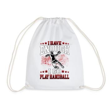 Je vais jouer Handball Handball Player Handball Player - Sac de sport léger - blanc - Devant