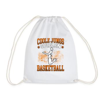 Coole Jungs spielen Basketball Basketballer - Turnbeutel - Weiß - Vorne