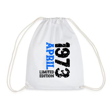 1973 avril édition limitée cadeau d’anniversaire - Sac de sport léger - blanc - Devant