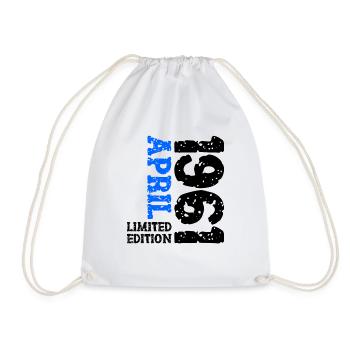 1961 avril édition limitée cadeau d’anniversaire - Sac de sport léger - blanc - Devant