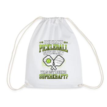 Pickelball Ich kann Pickleball spielen - Turnbeutel - Weiß - Vorne