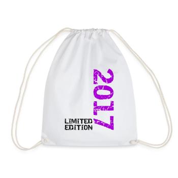 2017 Limited Edition Birthday Gift Decoration - Drawstring Bag - white - Front