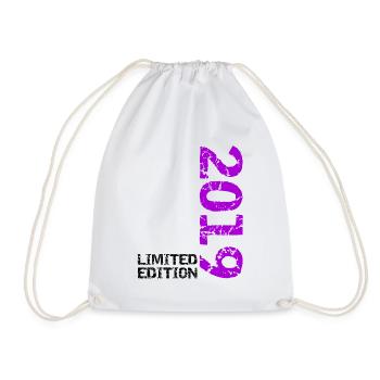 2019 Limited Edition Birthday Gift Decoration - Drawstring Bag - white - Front