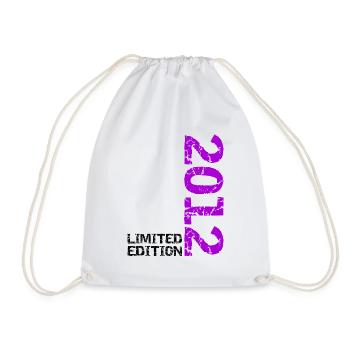 2012 Limited Edition Birthday Gift Wife Husband - Drawstring Bag - white - Front