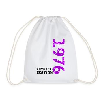 1976 Limited Edition Birthday Gift Wife Husband - Drawstring Bag - white - Front
