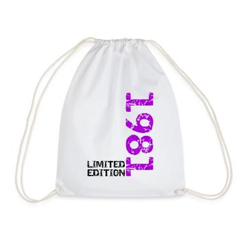1981 Limited Edition Geburtstag Geschenk Frau Mann - Turnbeutel - Weiß - Vorne