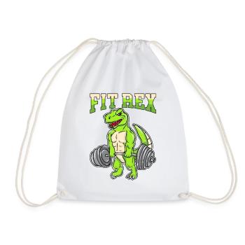 Pompe d’entraînement physique Fitrex Dino pendant le soulevé de terre - Sac de sport léger - blanc - Devant