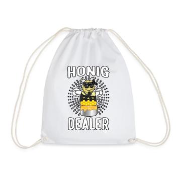 Honig Dealer Imker Honig Biene Imkerei Bienenzucht - Turnbeutel - Weiß - Vorne